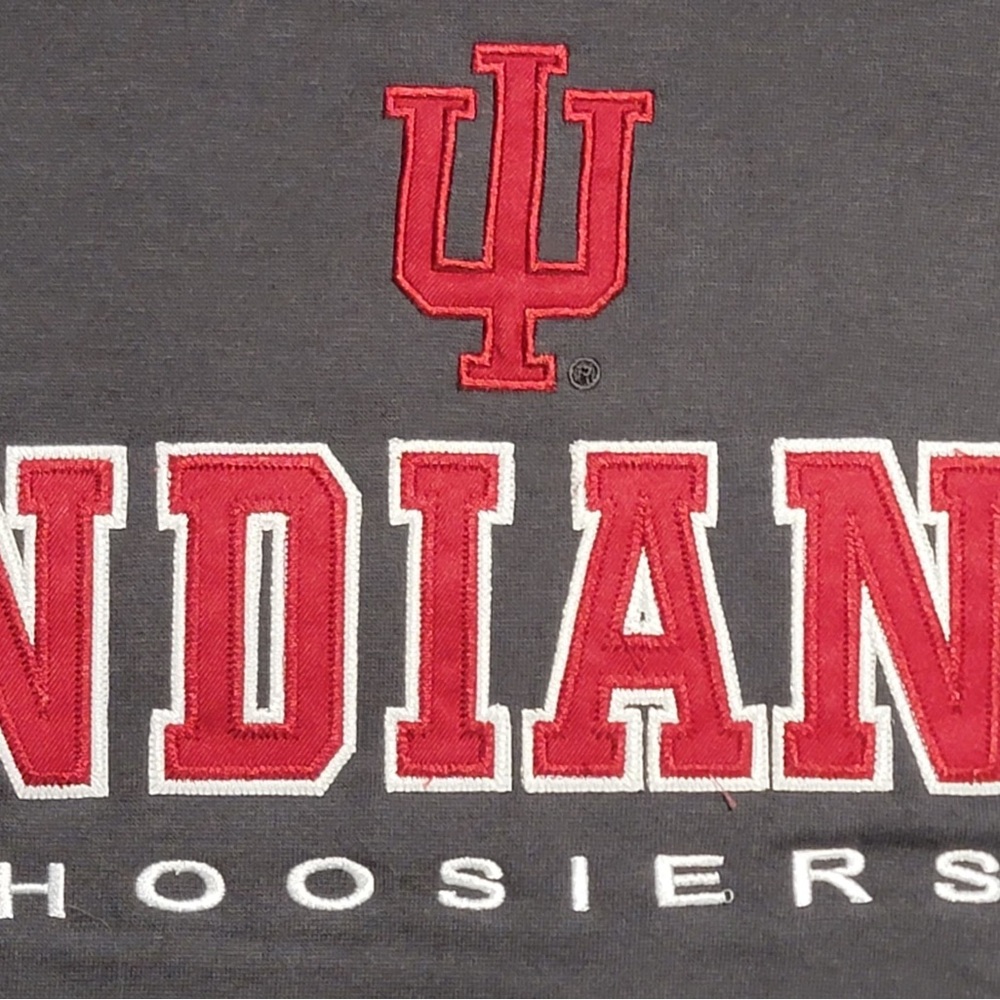 Indiana Hoosiers Football Hoodie Embroidered Men’s XL - Picture 6 of 6